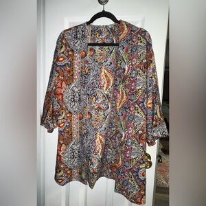 Women’s plus size paisley cover up